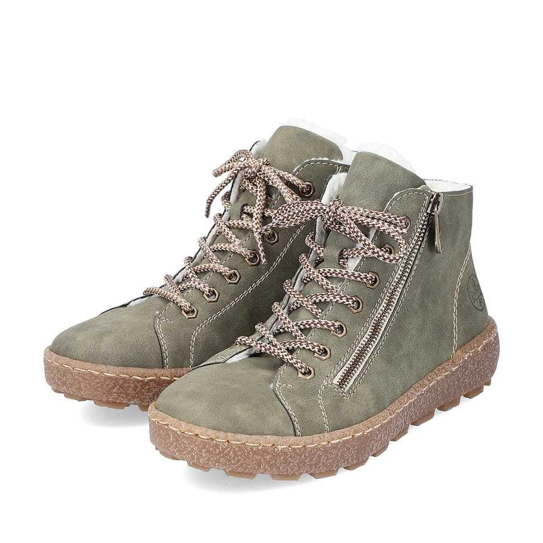 Rieker Women'S Laced Shoes Leaf Green