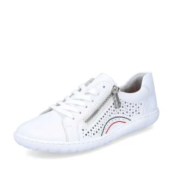Rieker Women'S Laced Shoes Pearl White