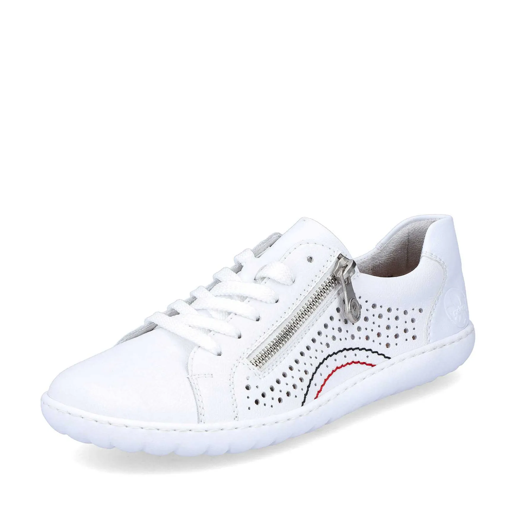 Rieker Women'S Laced Shoes Pearl White