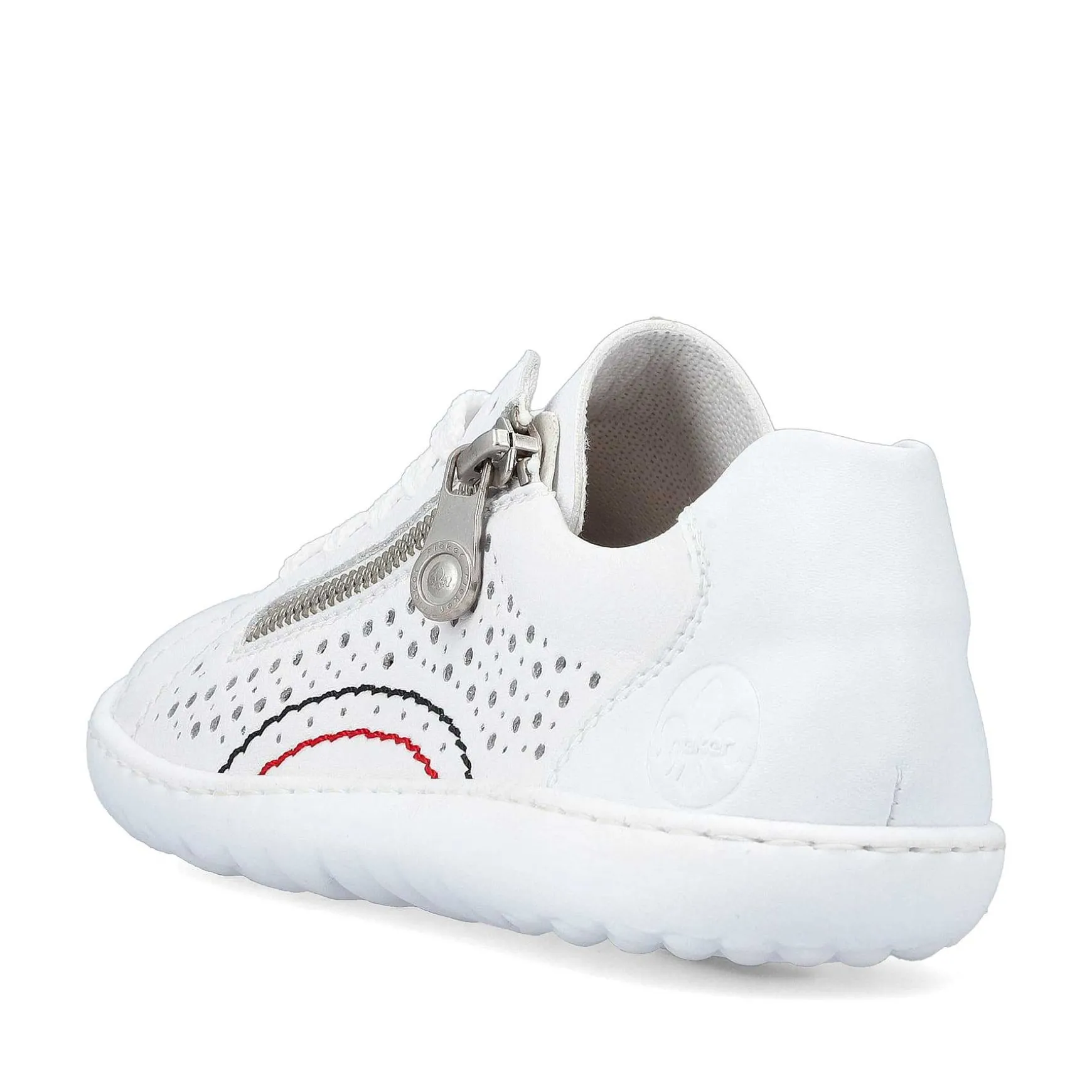 Rieker Women'S Laced Shoes Pearl White