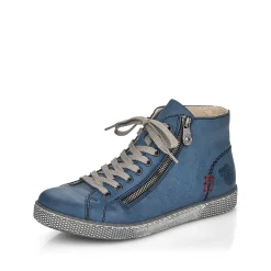 Rieker Women'S Laced Shoes Azure Blue