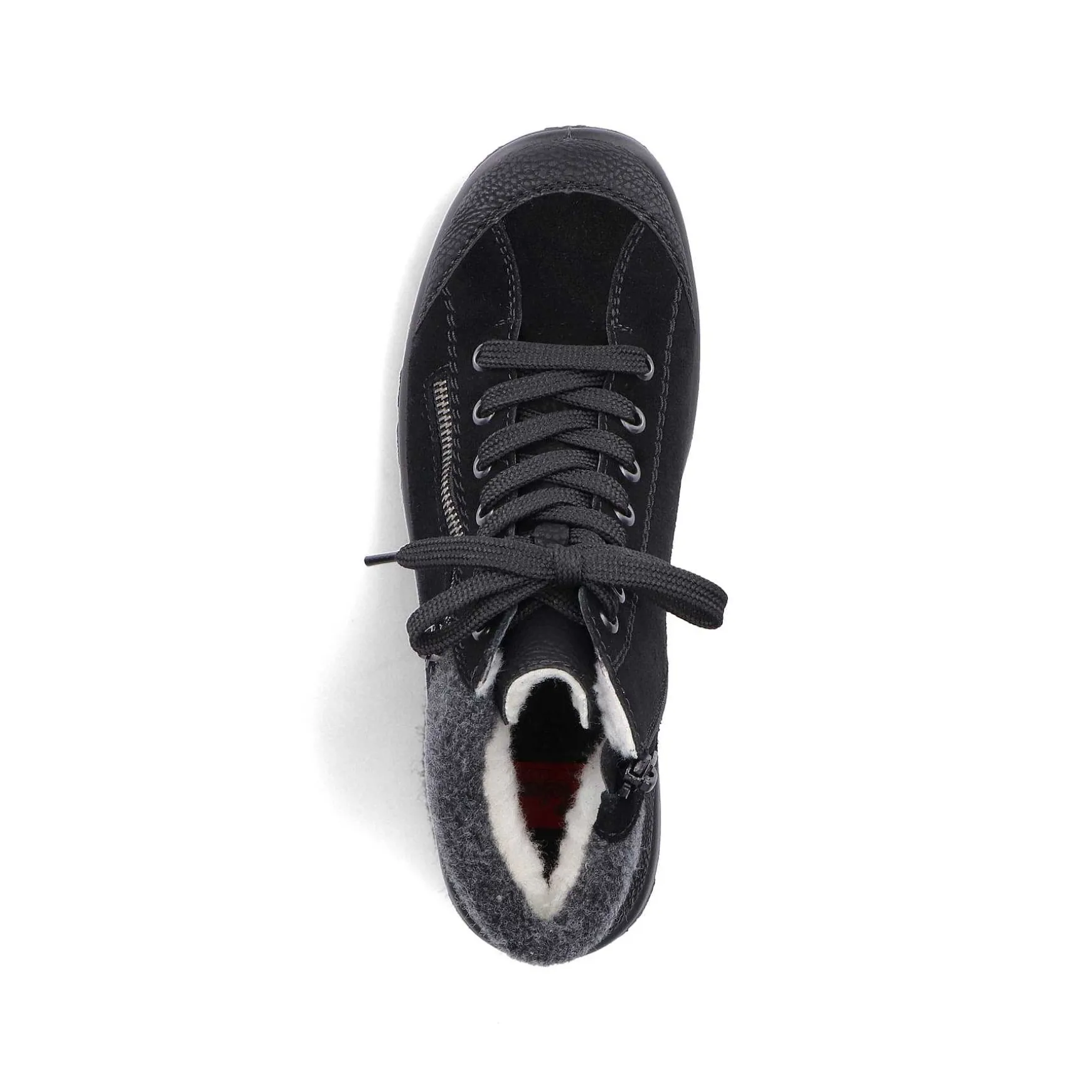 Rieker Women'S Lace-Up Shoes Graphite Black