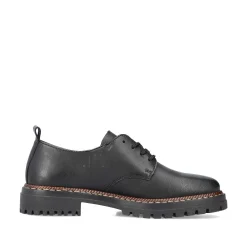 Rieker Women'S Lace-Up Shoes Night Black