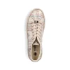 Rieker Women'S Lace-Up Shoes Light Beige