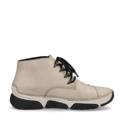 Rieker Women'S Lace-Up Shoes Cream Beige