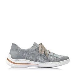 Rieker Women'S Lace-Up Shoes Sea Blue