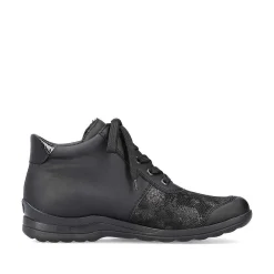 Rieker Women'S Lace-Up Shoes Deep Black