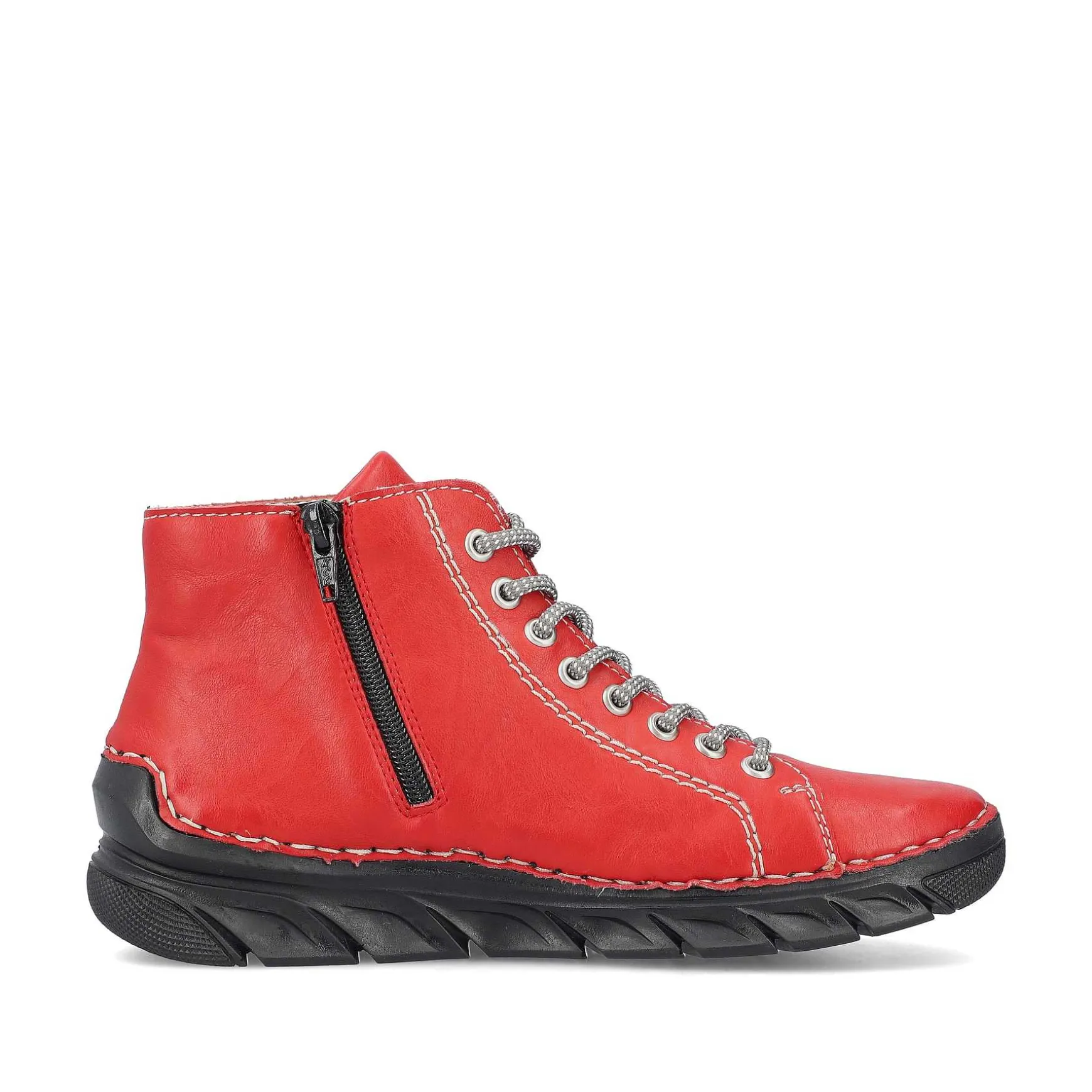Rieker Women'S Lace-Up Shoes Fire Red