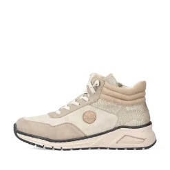 Rieker Women'S Lace-Up Shoes Light Beige