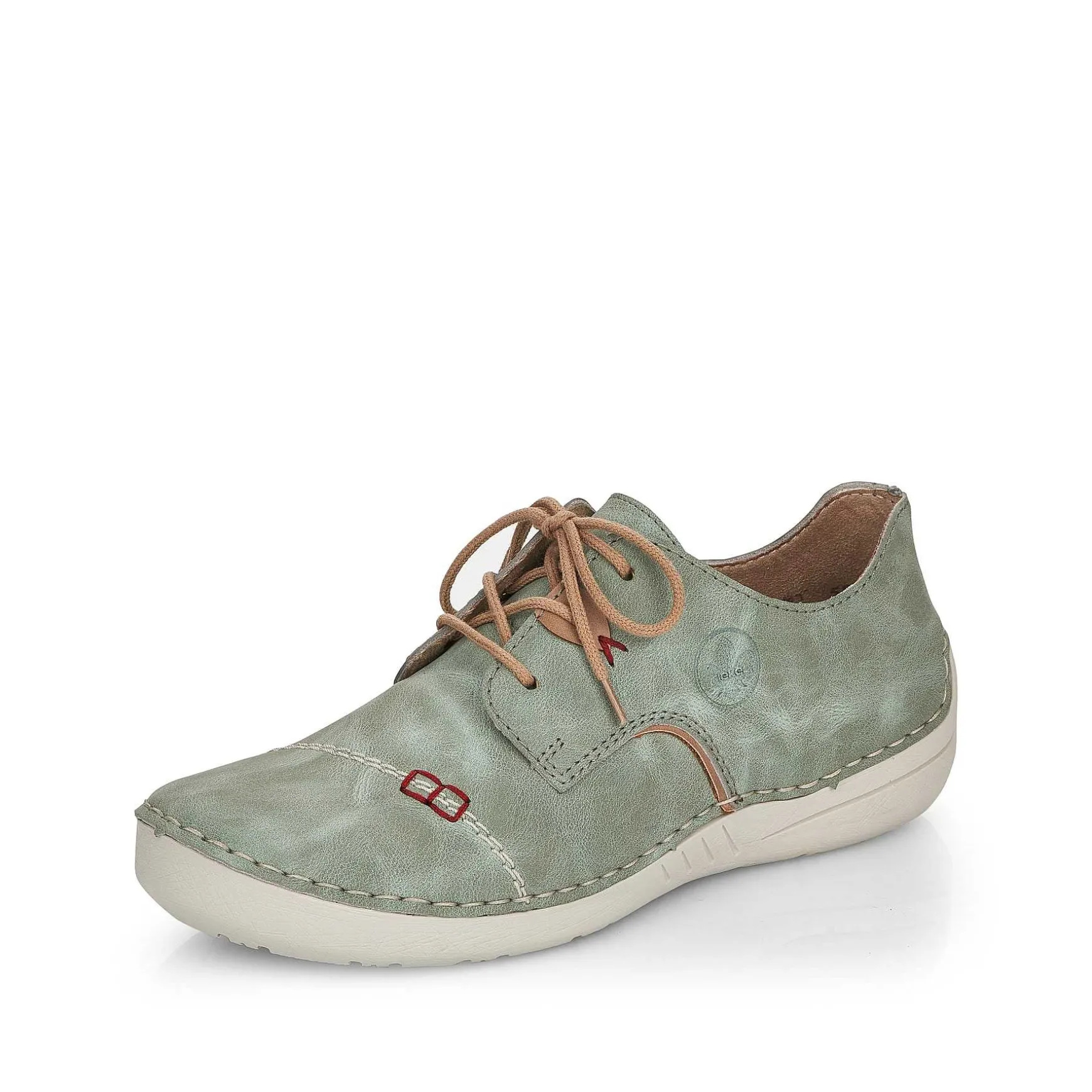 Rieker Women'S Lace-Up Shoes Green Gray