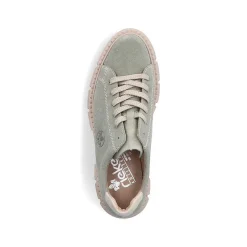 Rieker Women'S Lace-Up Shoes Mint Green