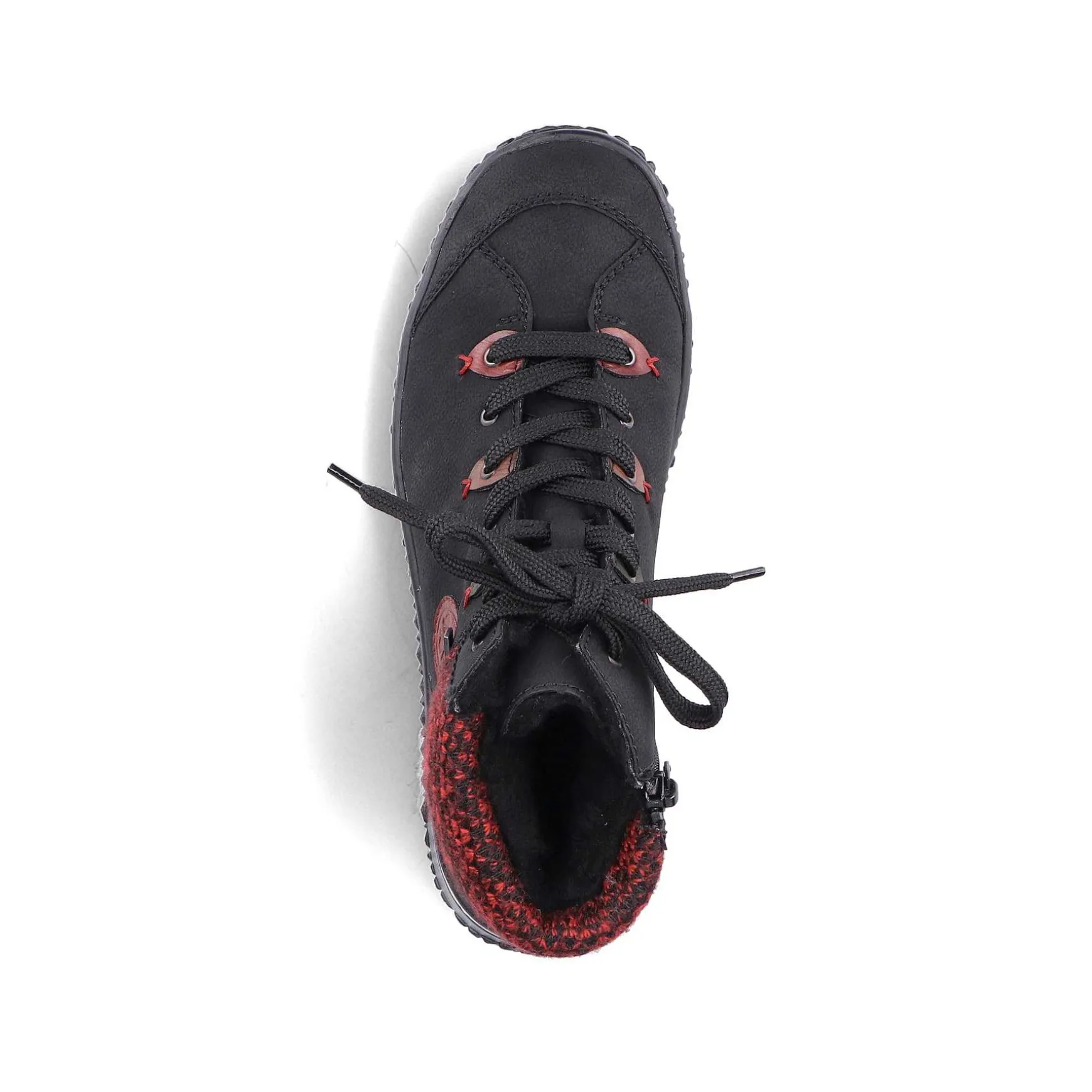 Rieker Women'S Lace-Up Shoes Graphite Black