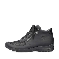 Rieker Women'S Lace-Up Shoes Deep Black