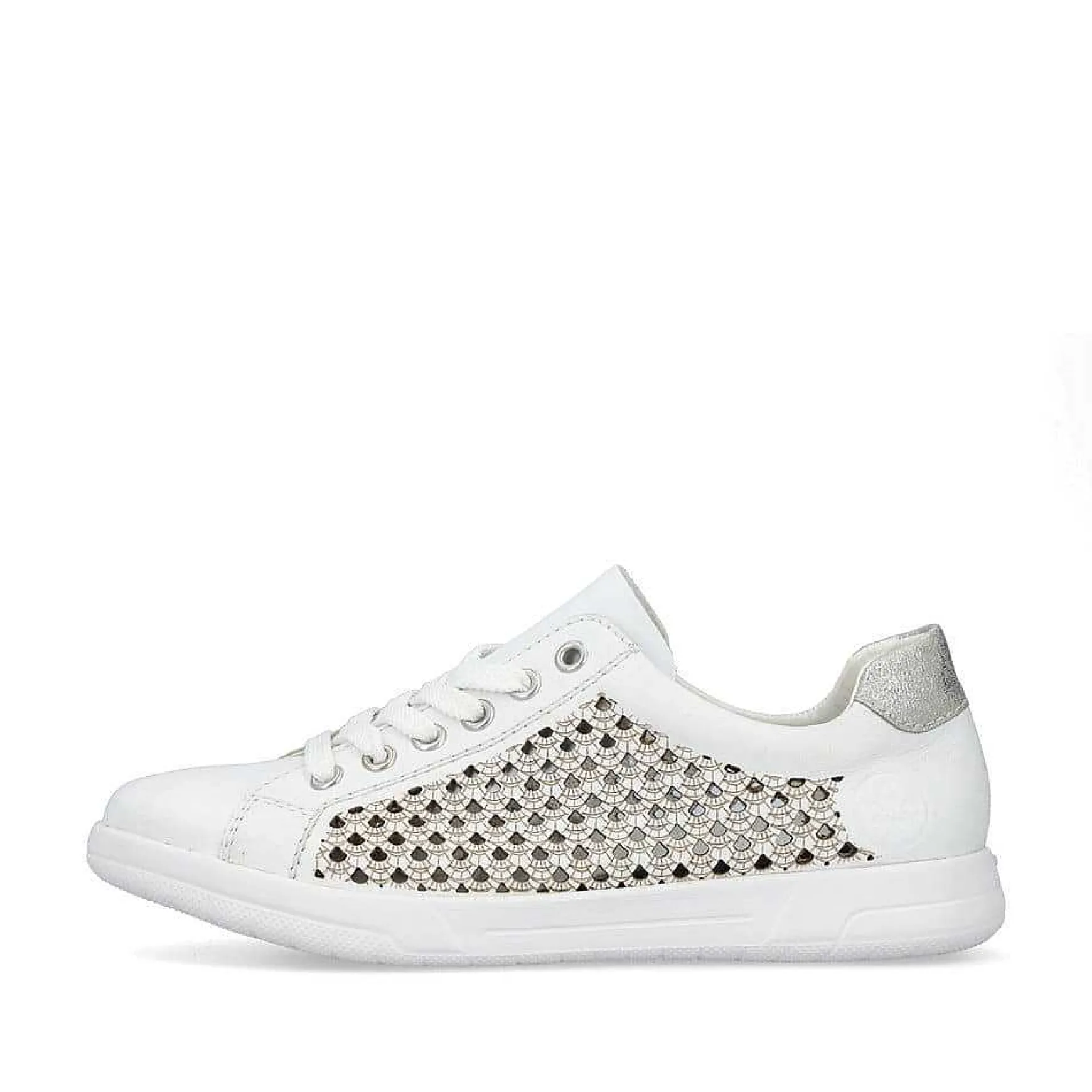 Rieker Women'S Lace-Up Shoes Crystal White