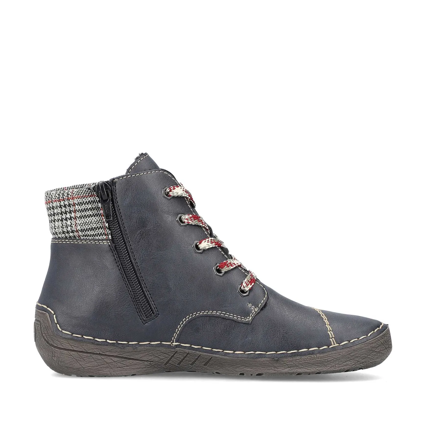 Rieker Women'S Lace-Up Shoes Steel Blue