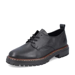 Rieker Women'S Lace-Up Shoes Night Black