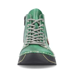 Rieker Women'S Lace-Up Shoes Emerald Green