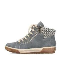 Rieker Women'S Lace-Up Shoes Blue-Gray