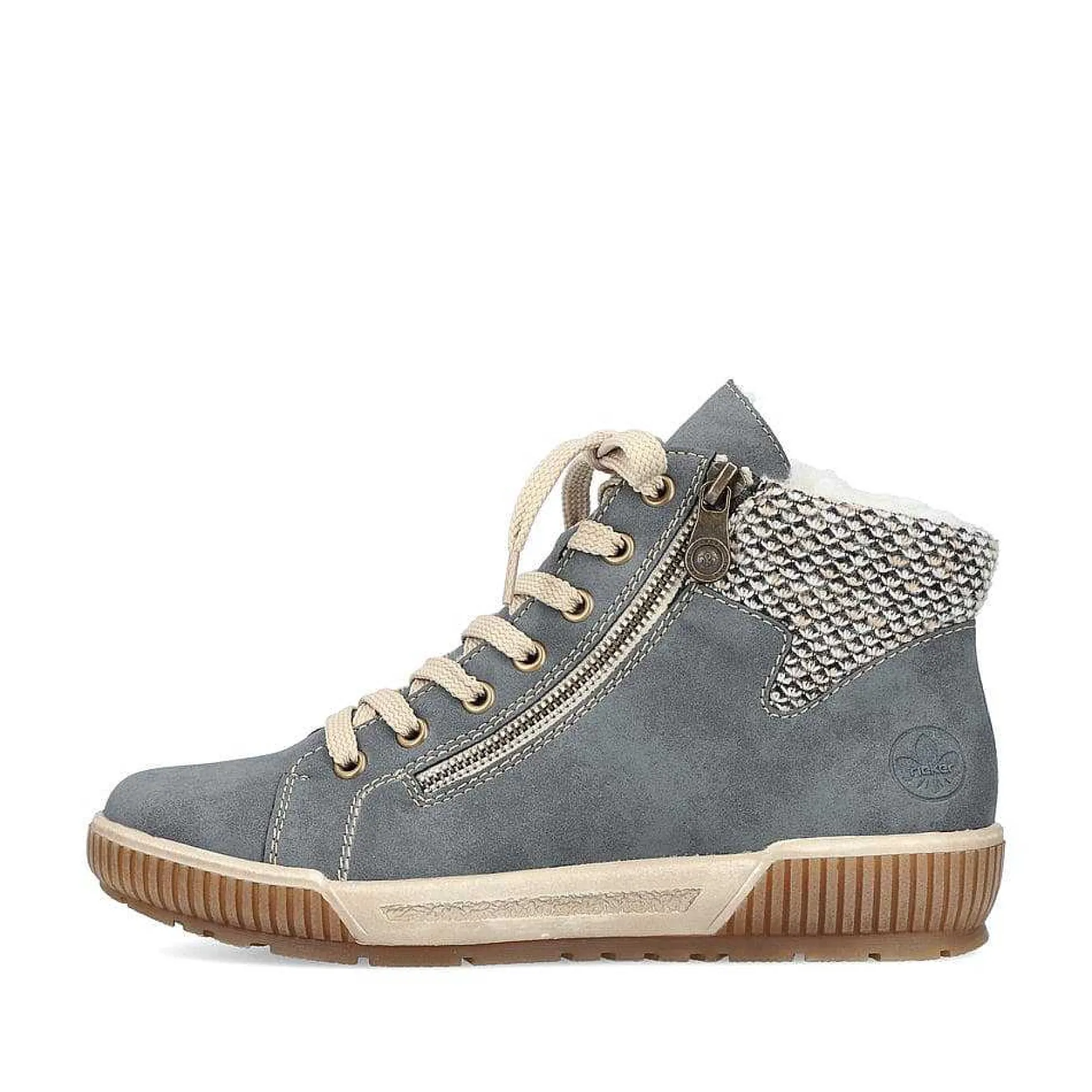 Rieker Women'S Lace-Up Shoes Blue-Gray
