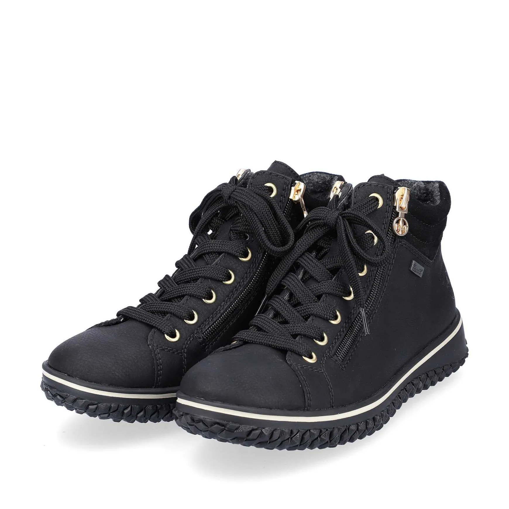 Rieker Women'S Lace-Up Shoes Deep Black