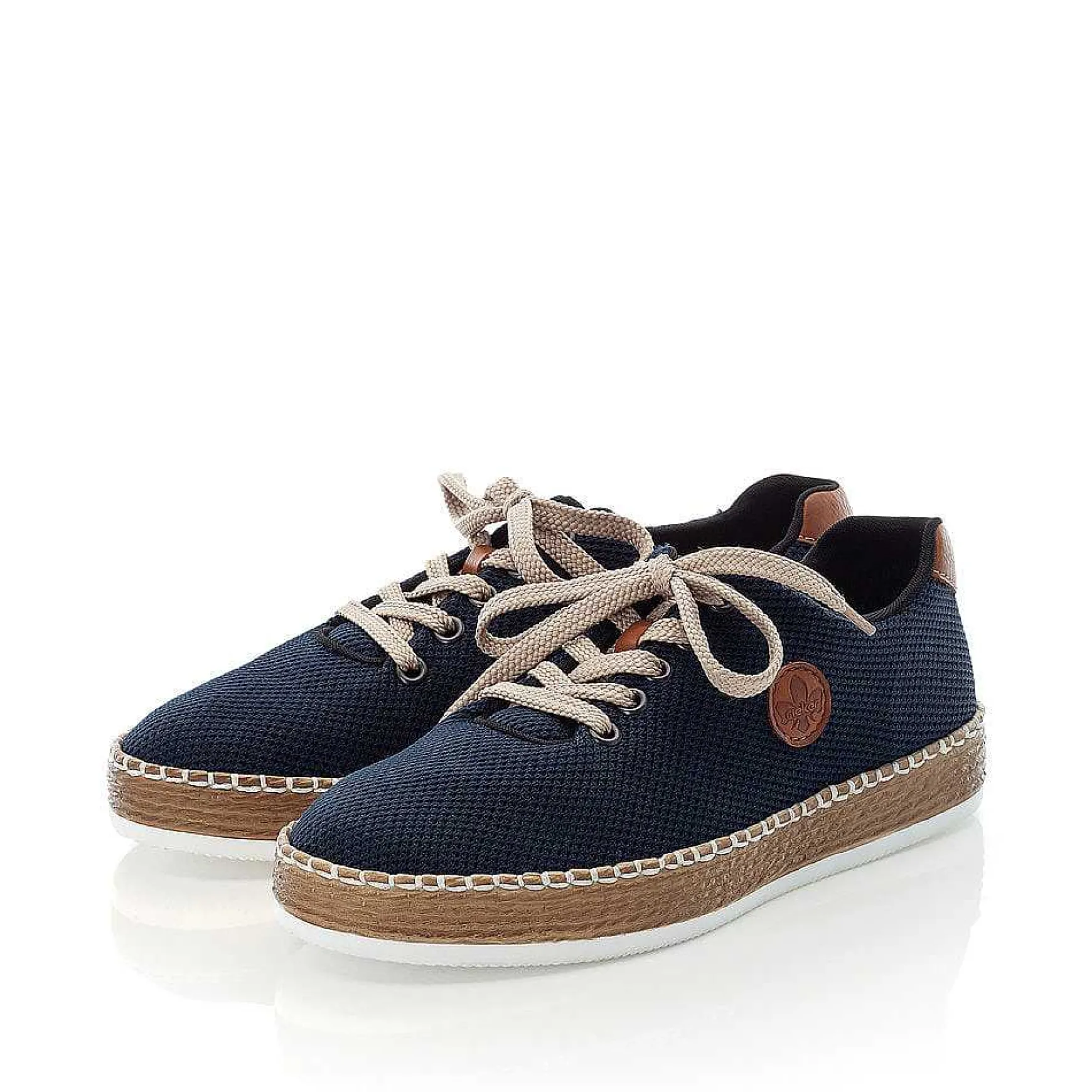 Rieker Women'S Lace-Up Shoes Navy Blue