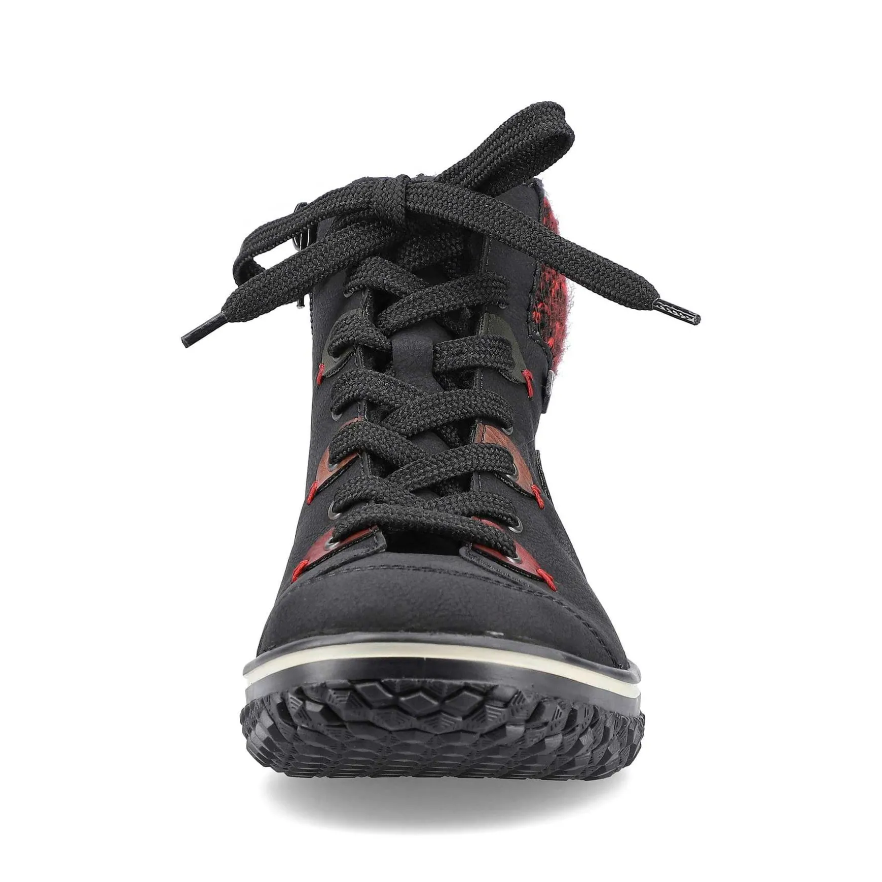 Rieker Women'S Lace-Up Shoes Graphite Black