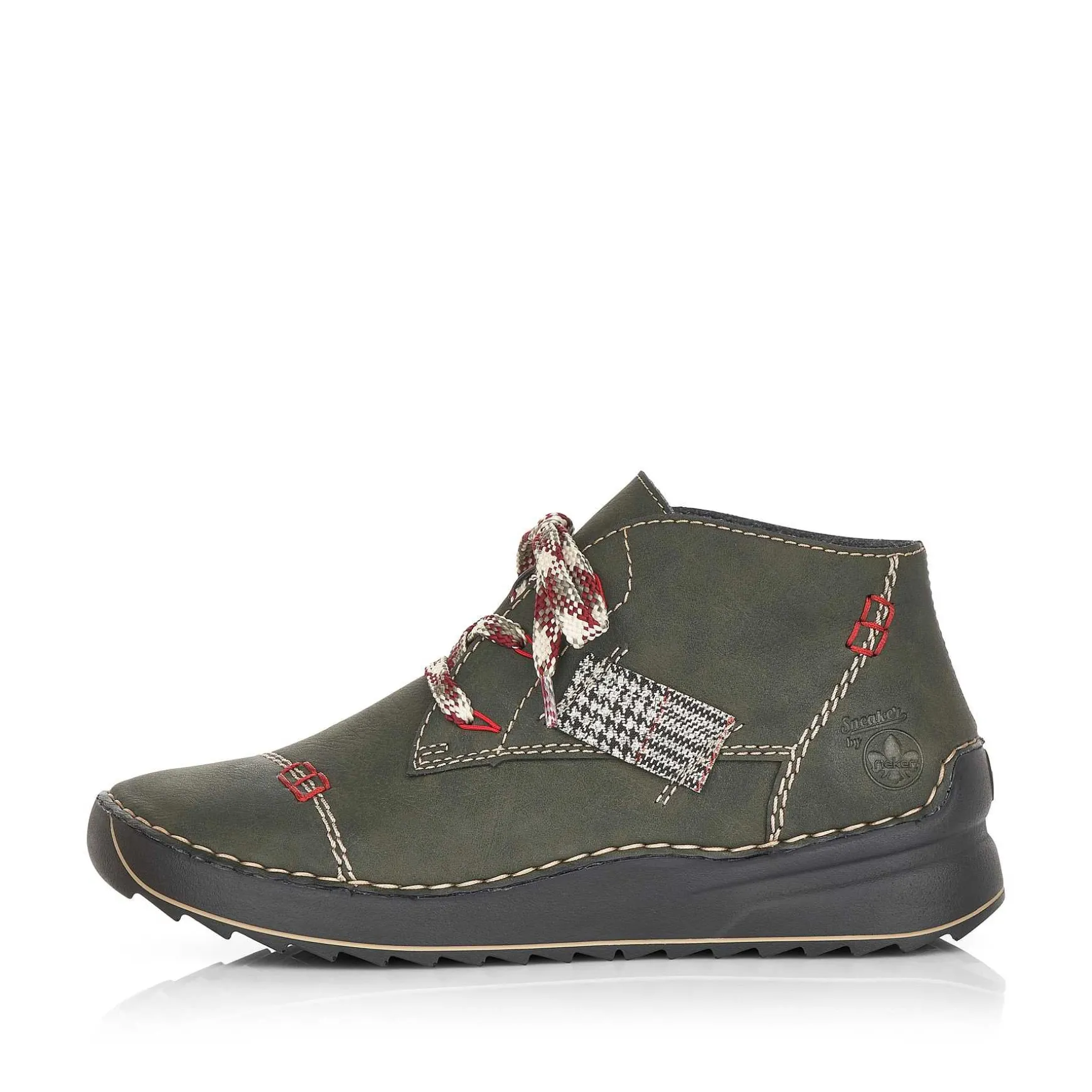 Rieker Women'S Lace-Up Shoes Khaki Green