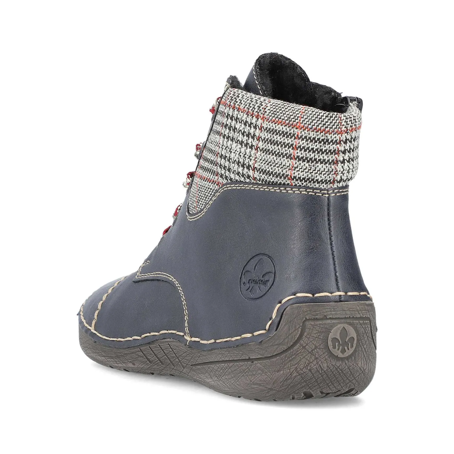 Rieker Women'S Lace-Up Shoes Steel Blue
