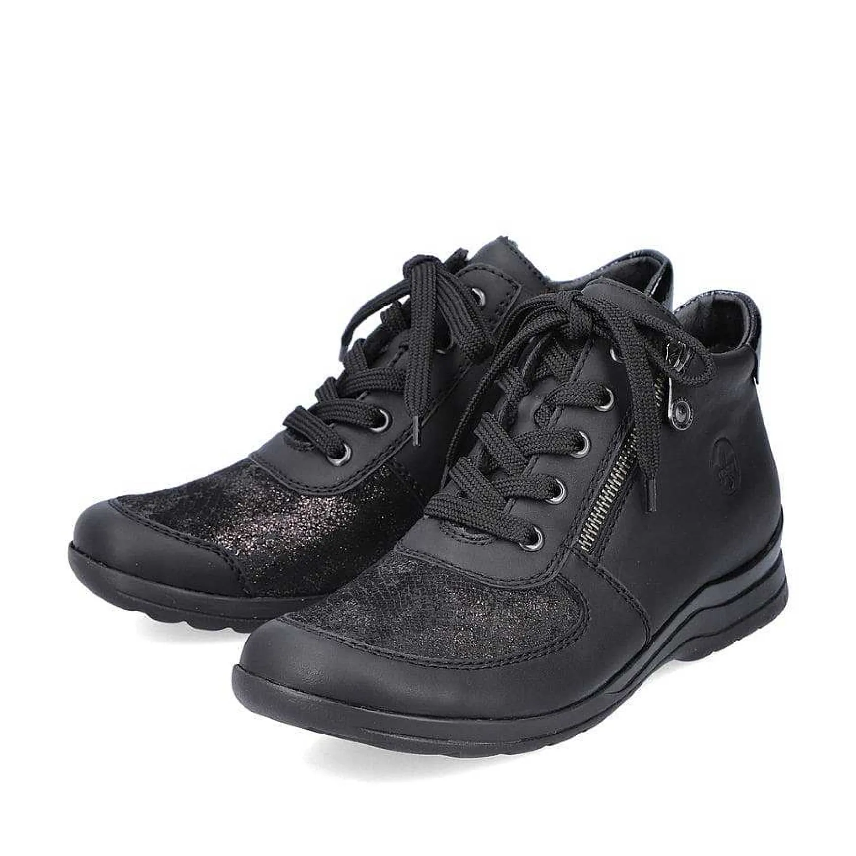 Rieker Women'S Lace-Up Shoes Deep Black