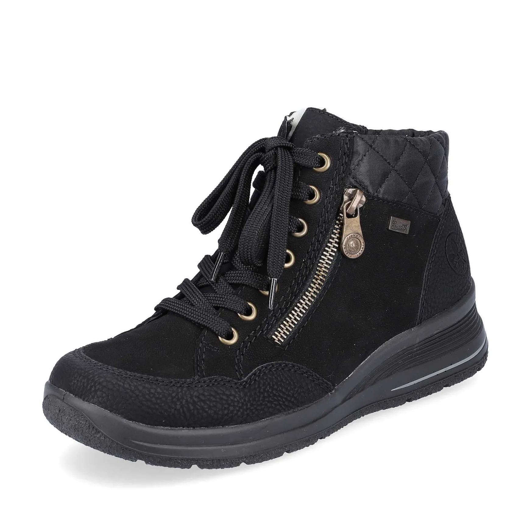 Rieker Women'S Lace-Up Shoes Deep Black