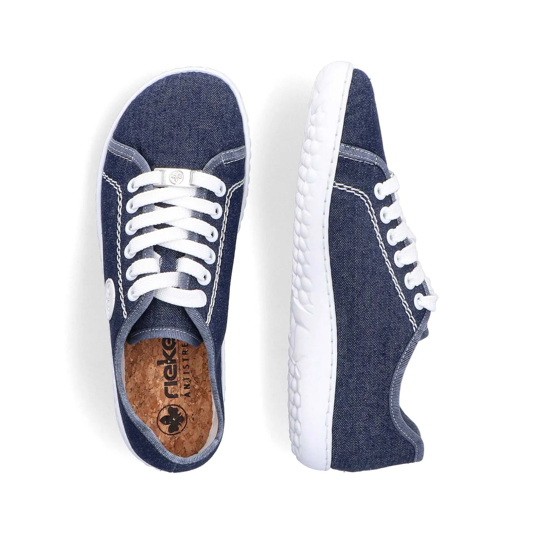 Rieker Women'S Lace-Up Shoes Navy Blue
