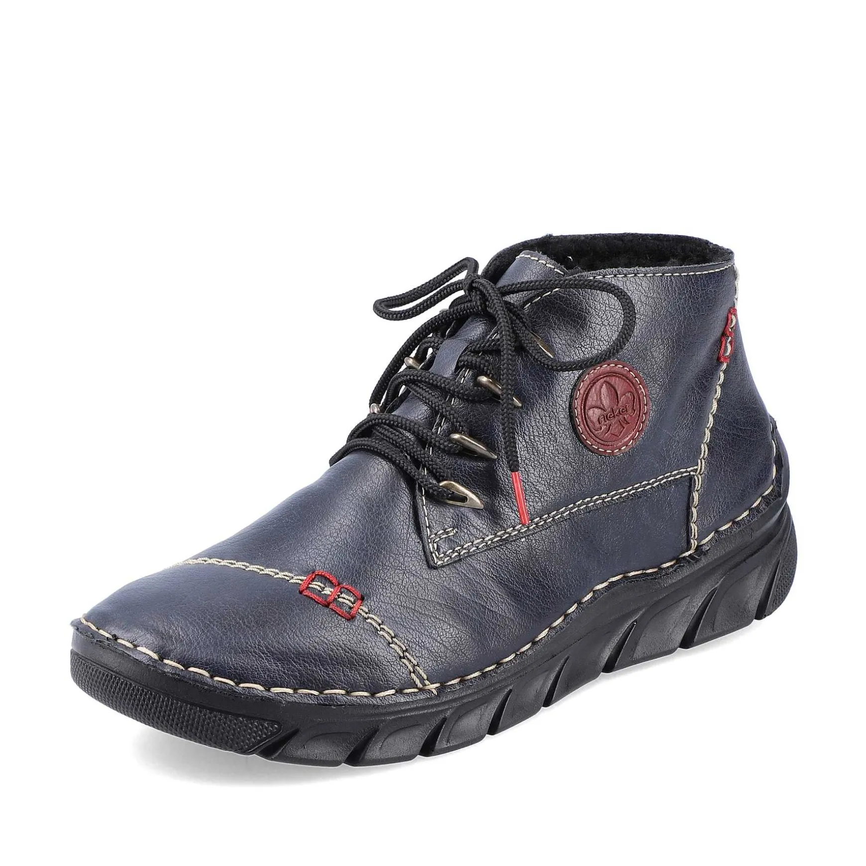 Rieker Women'S Lace-Up Shoes Navy Blue