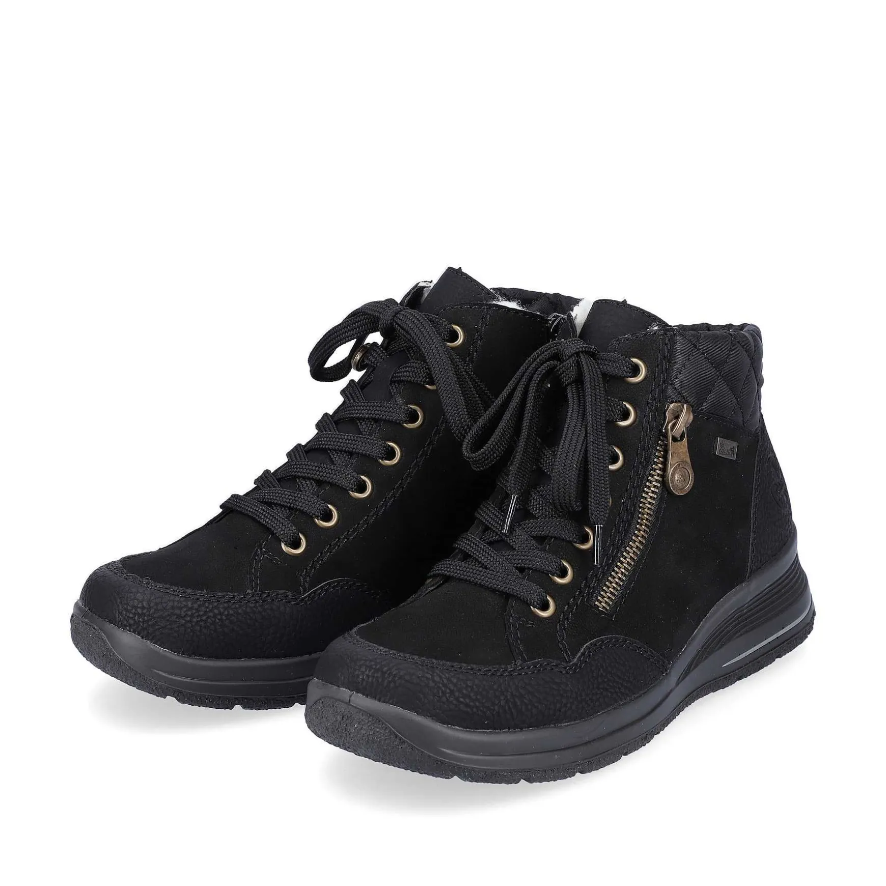 Rieker Women'S Lace-Up Shoes Deep Black