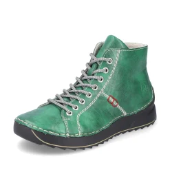 Rieker Women'S Lace-Up Shoes Emerald Green
