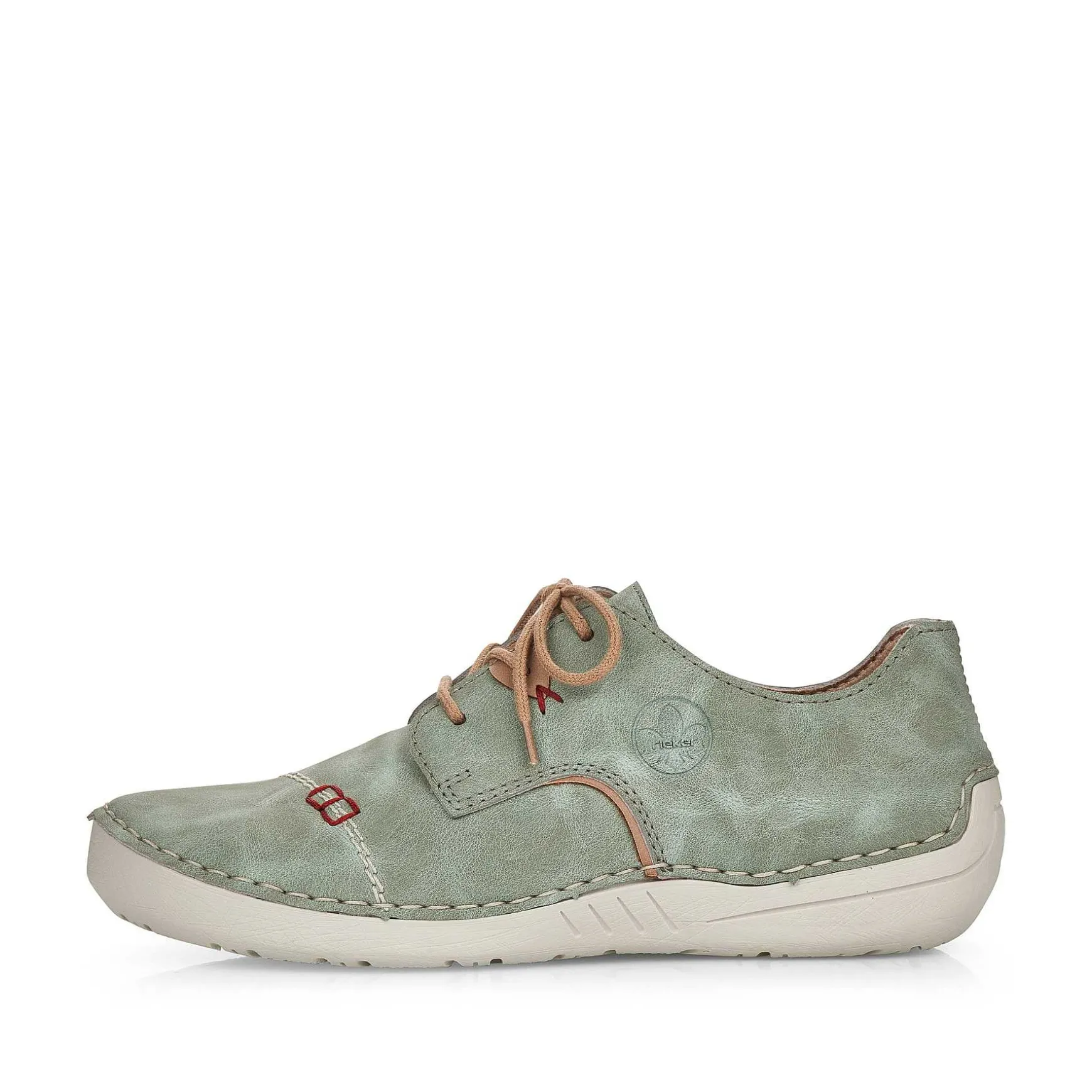 Rieker Women'S Lace-Up Shoes Green Gray