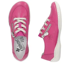 Rieker Women'S Lace-Up Shoes Magenta