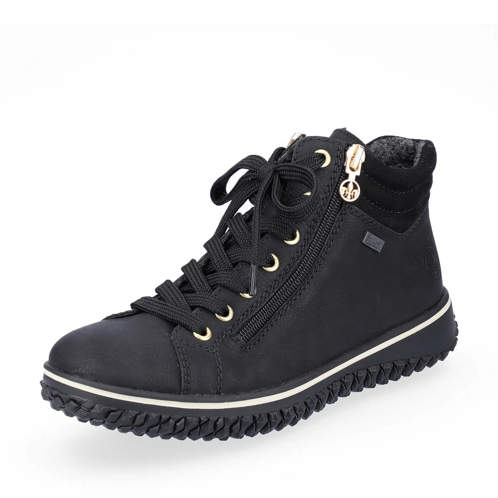 Rieker Women'S Lace-Up Shoes Deep Black