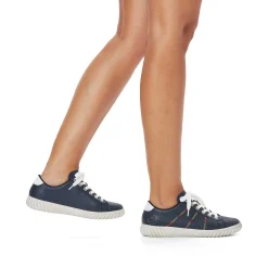 Rieker Women'S Lace-Up Shoes Navy Blue