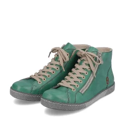 Rieker Women'S Lace-Up Shoes Emerald Green