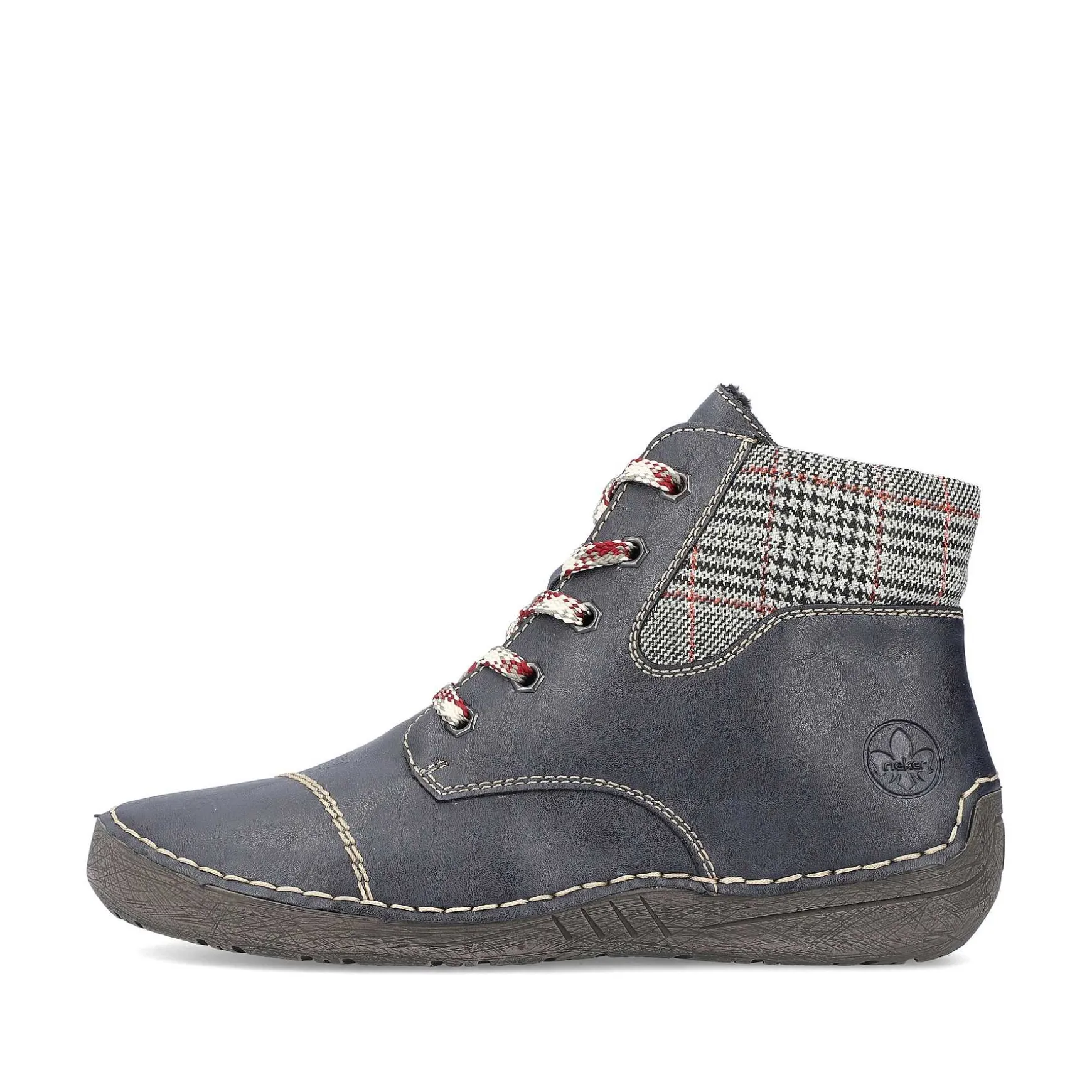 Rieker Women'S Lace-Up Shoes Steel Blue