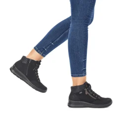 Rieker Women'S Lace-Up Shoes Deep Black