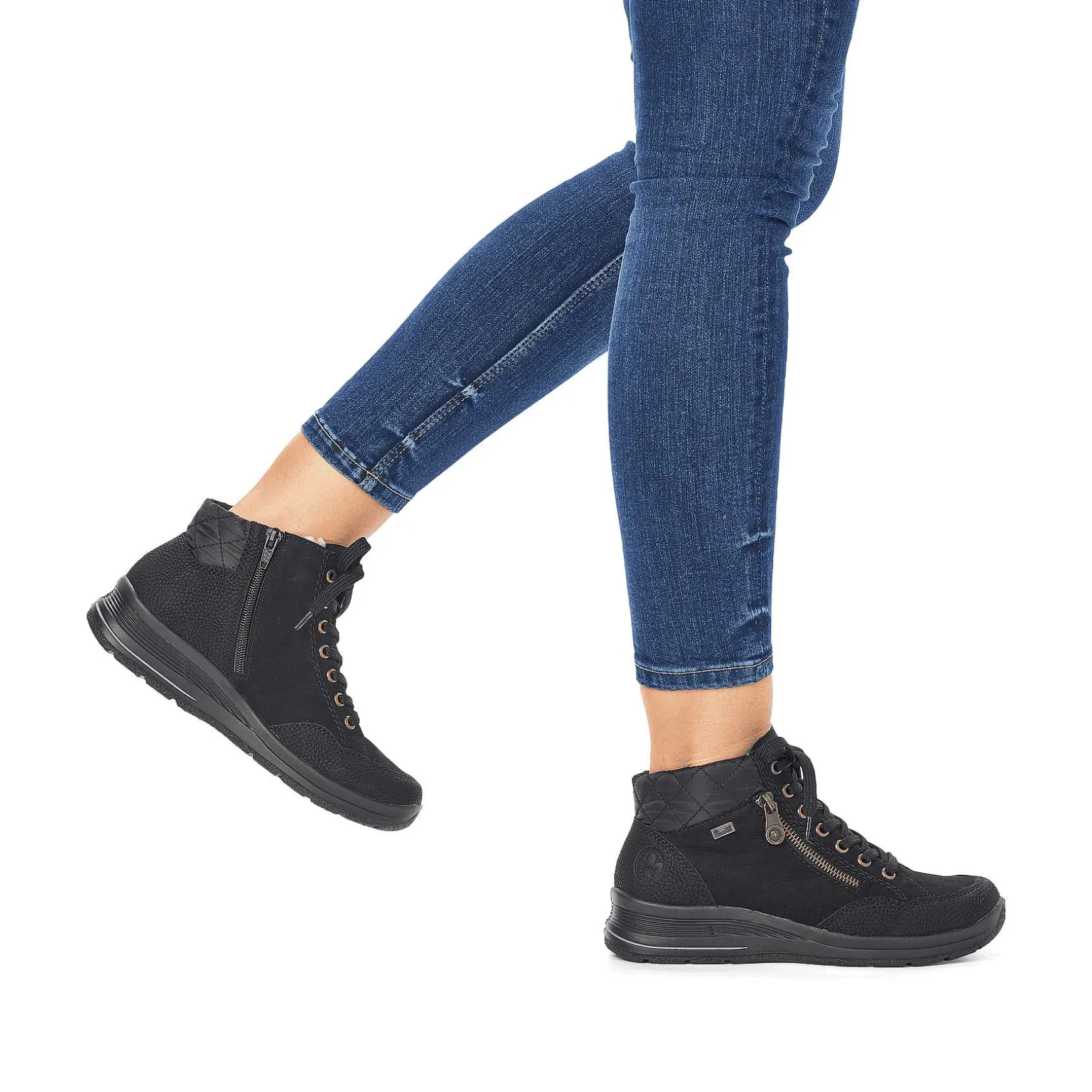 Rieker Women'S Lace-Up Shoes Deep Black