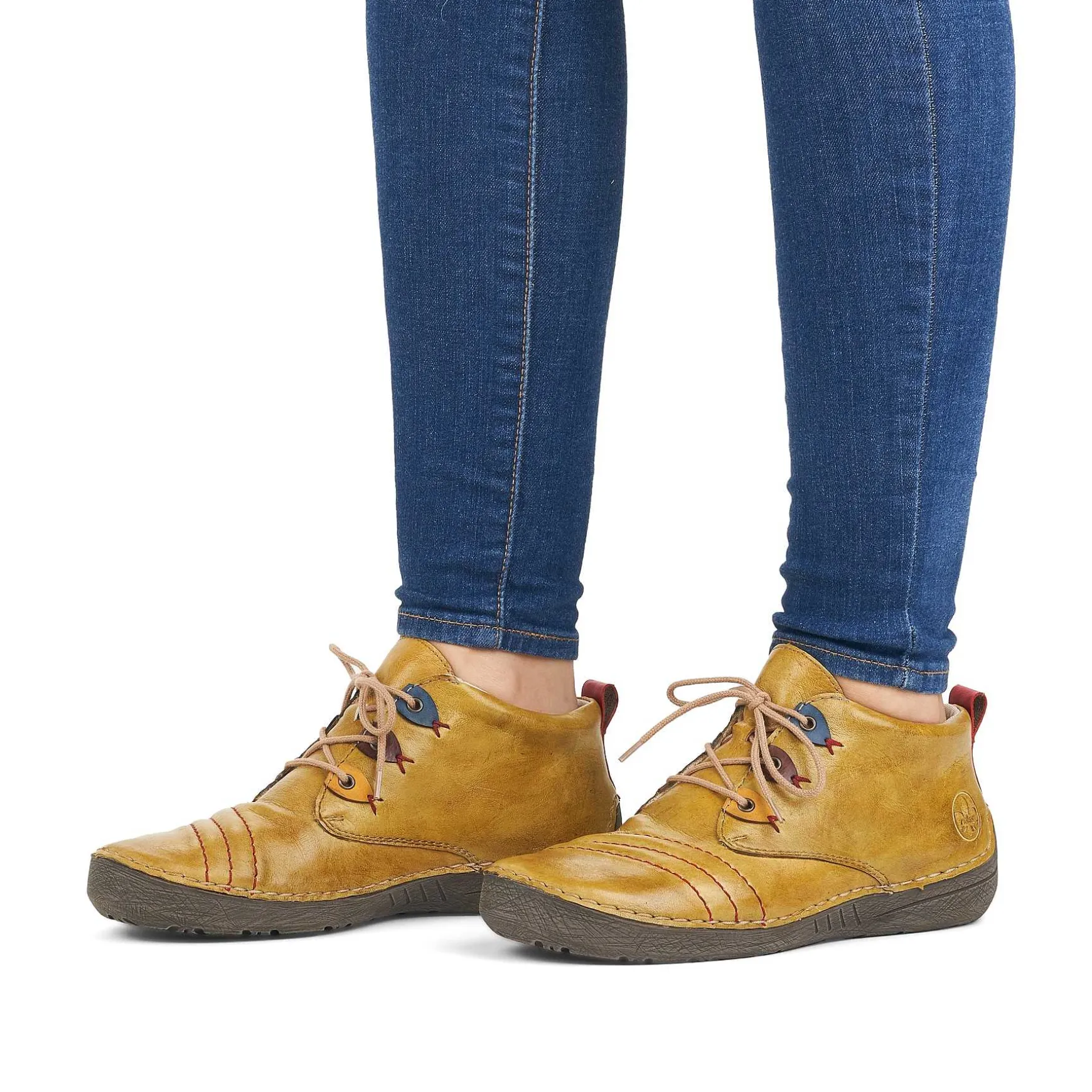 Rieker Women'S Lace-Up Shoes Exotic Yellow