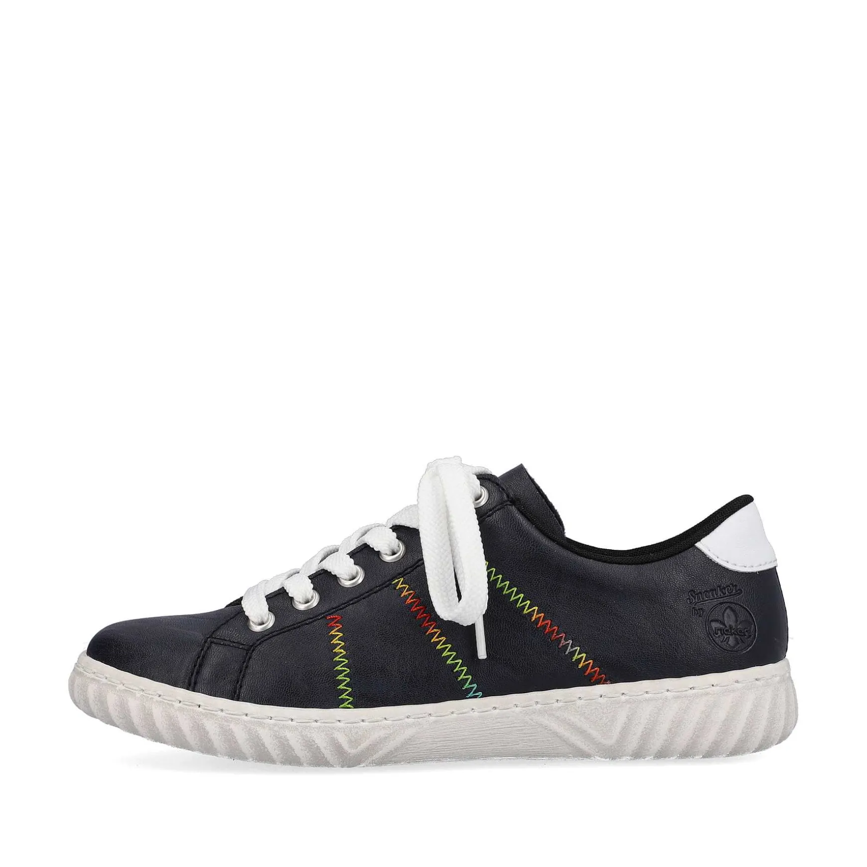 Rieker Women'S Lace-Up Shoes Navy Blue