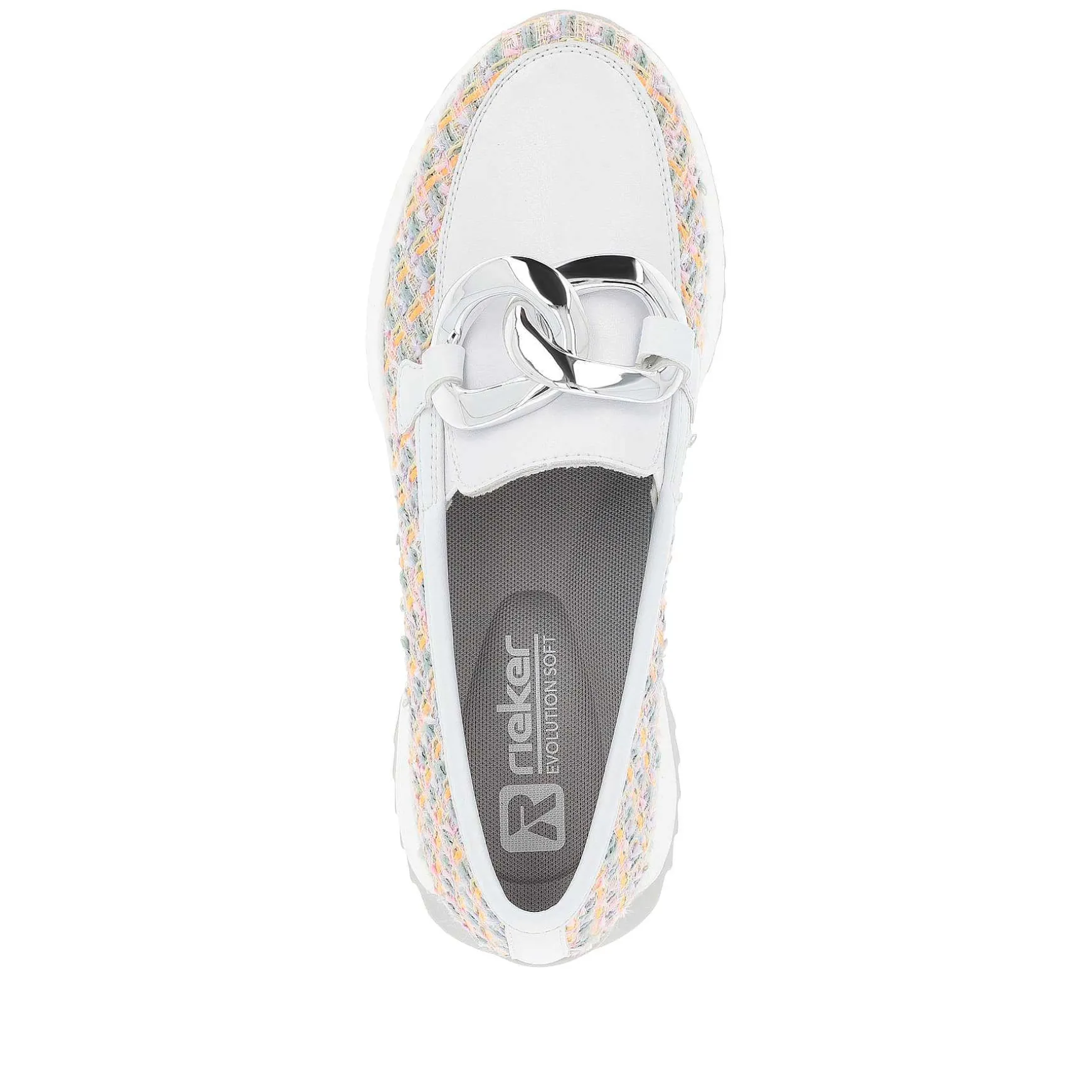 Rieker Women'S Loafer White-Multi