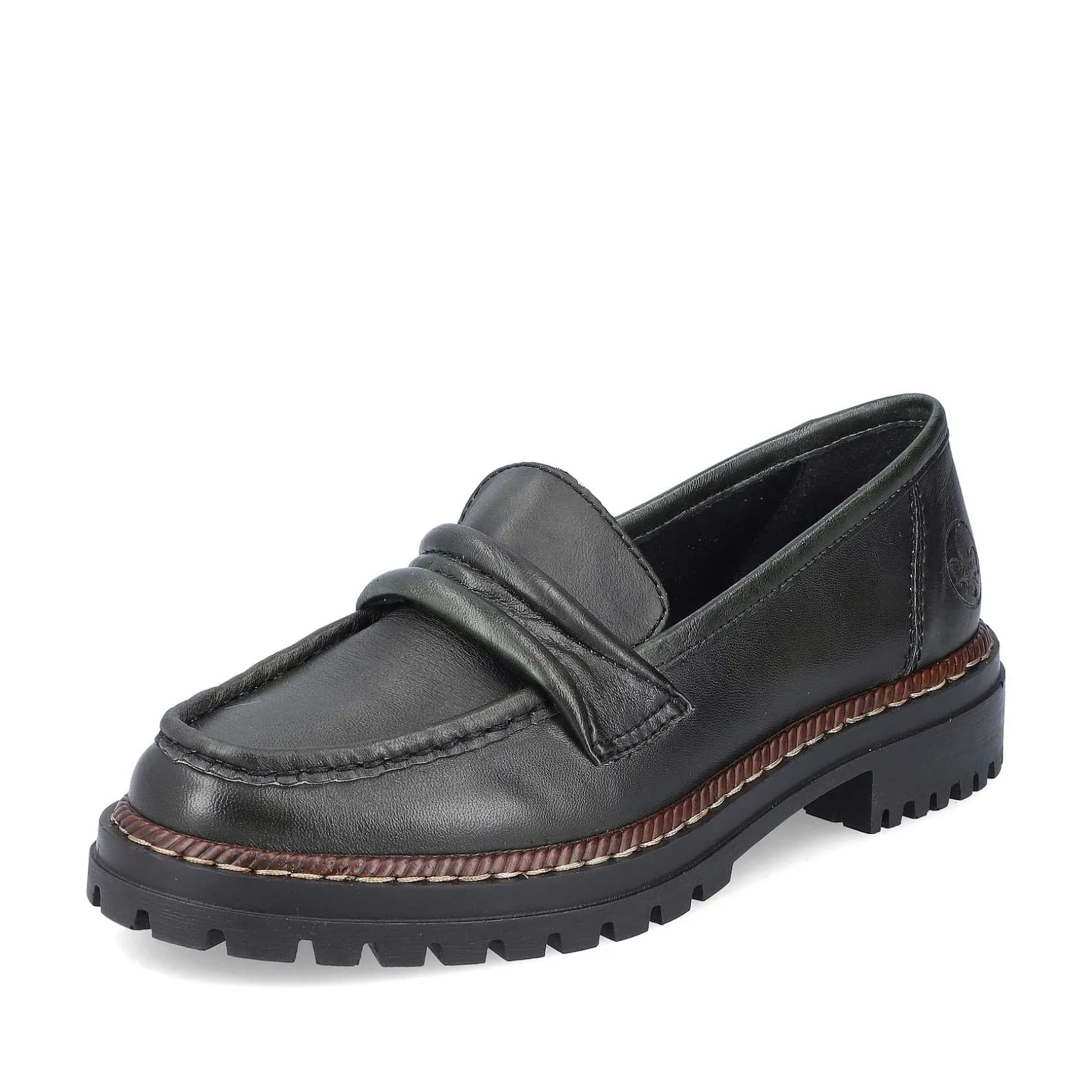 Rieker Women'S Loafers Army Green