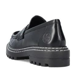 Rieker Women'S Loafers Graphite Black