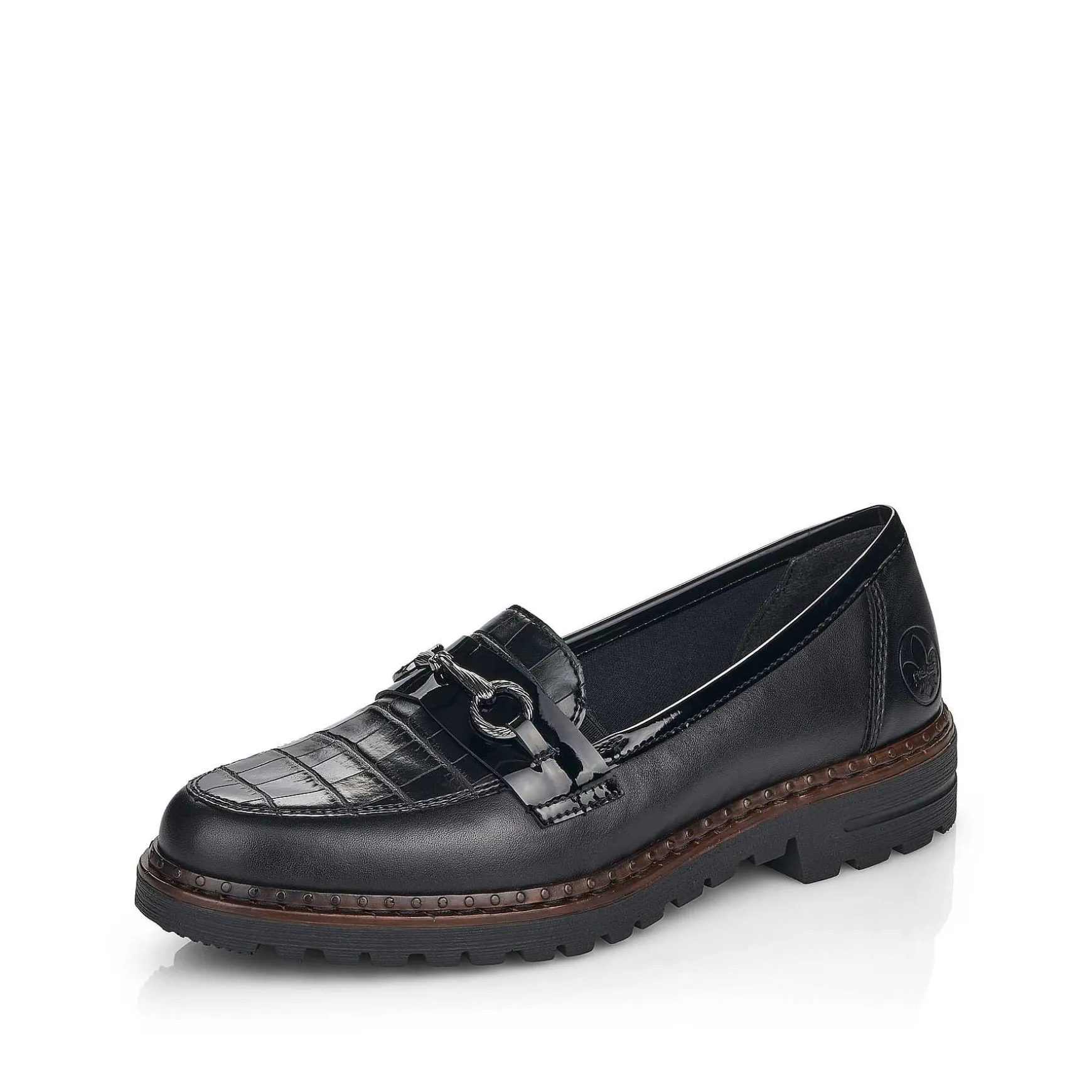 Rieker Women'S Loafers Graphite Black
