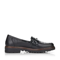 Rieker Women'S Loafers Graphite Black
