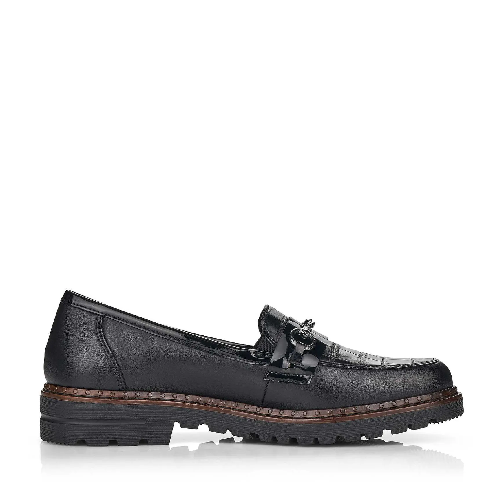 Rieker Women'S Loafers Graphite Black